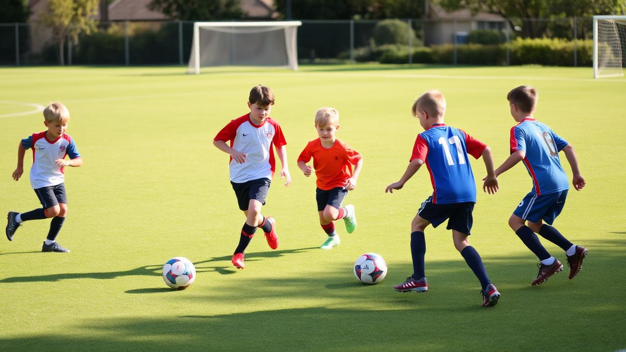 Fotbollsövningar 10 år – spelförståelse, finter & 7-manna